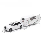 Rolls Royce Cullinan RV Trailer Camping Model Car Alloy Diecast