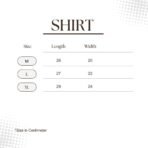 Shirt size chart