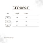 Trouser size chart