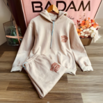 Women's Hoodie Tracksuit - Peach